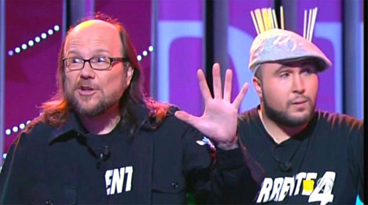 Santiago Segura i Kiko Rivera, en ple deliri a ’DEC’ (A-3 TV).