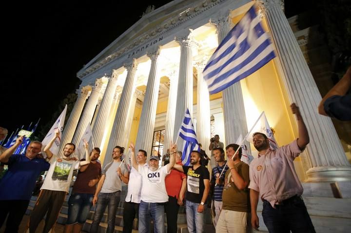 Grecia celebra la victoria del 'no' en el referéndum