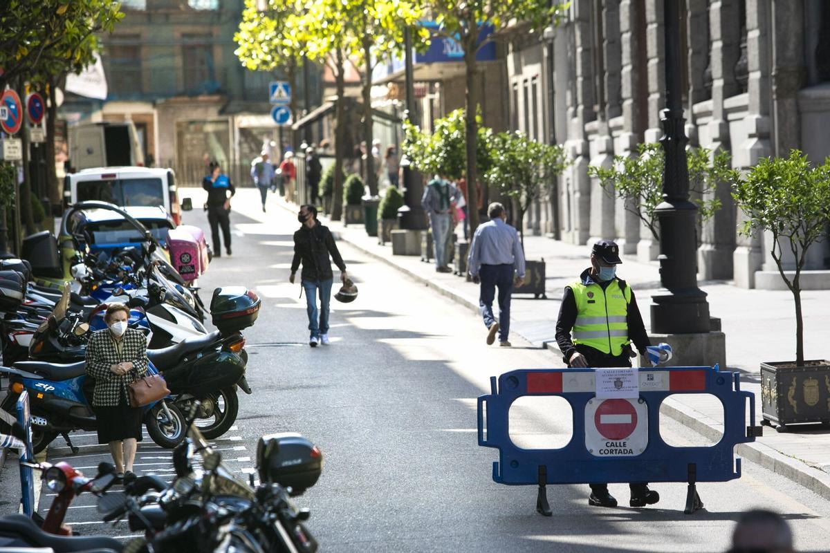 La calle Fruela, donde fue hallado el cadáver.