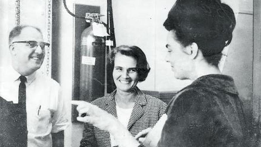 Carmen Laforet, en un centro espacial de Estados Unidos.