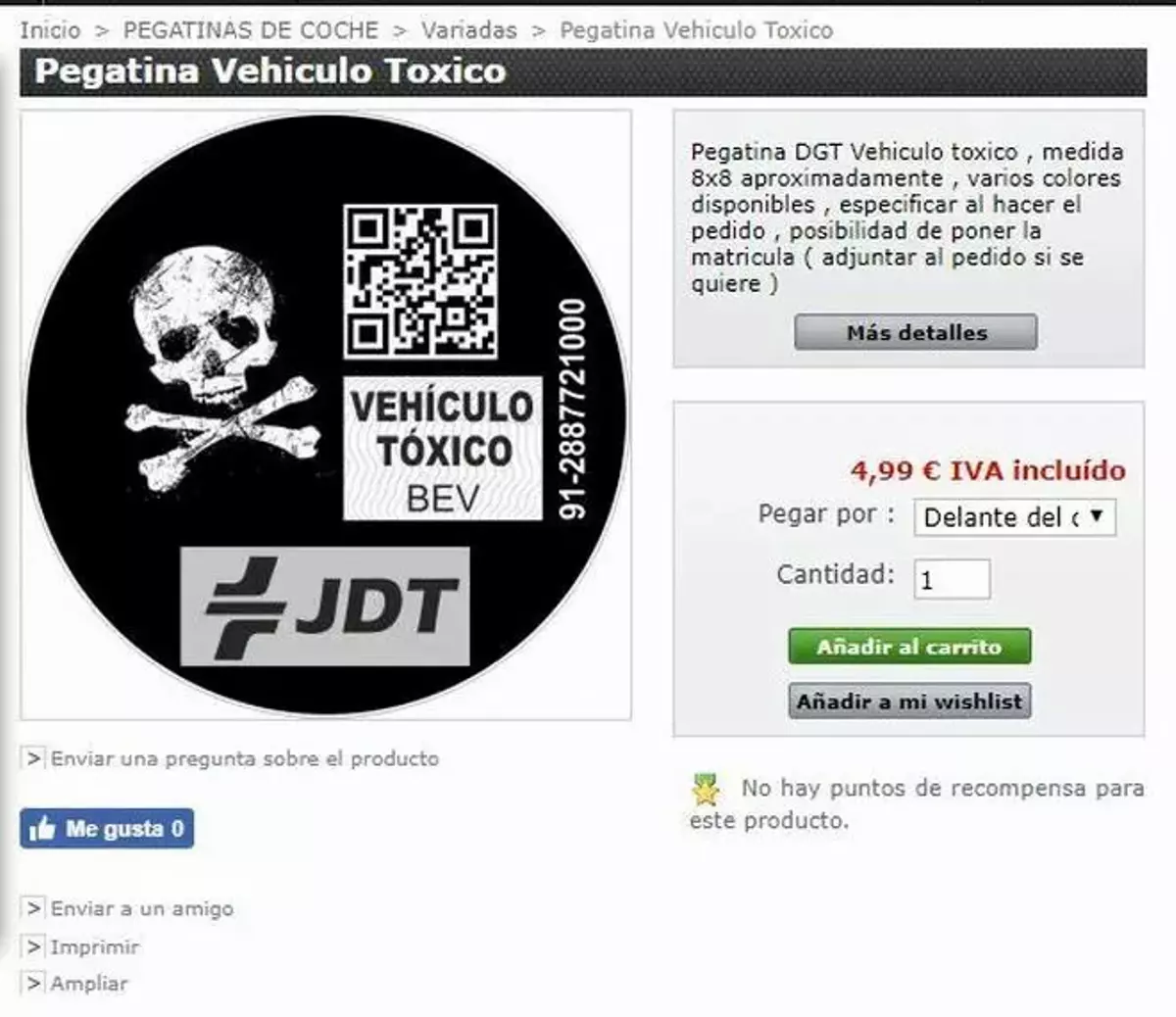 “Vehículo tóxico”: la ingeniosa protesta ingeniosa en España por la falta de claridad en el sistema de etiquetas medioambientales de la DGT