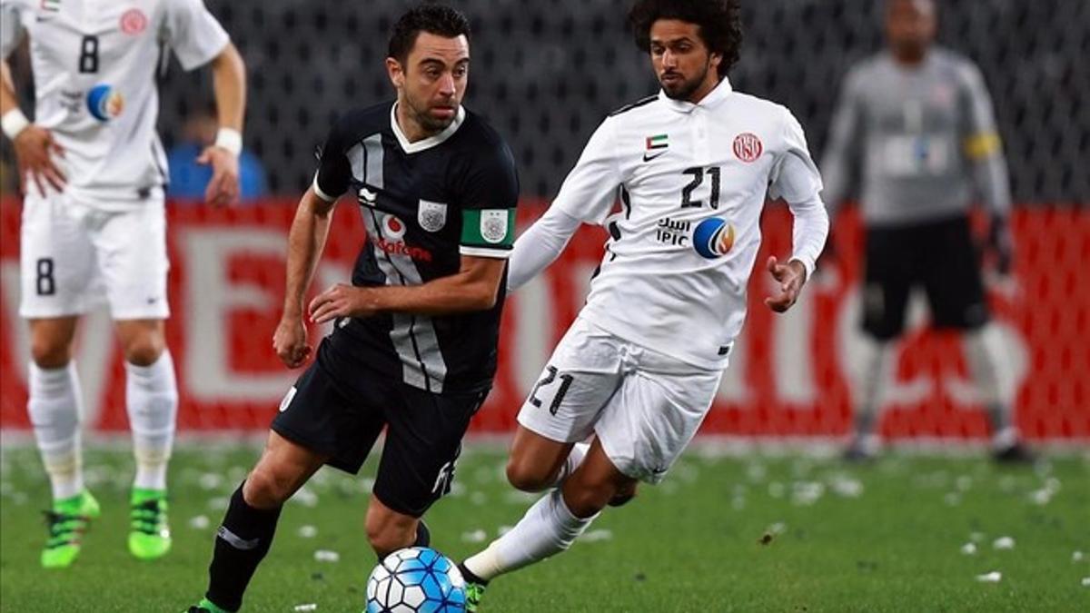 Xavi Hernández, durante el encuentro ante el Al Jazira