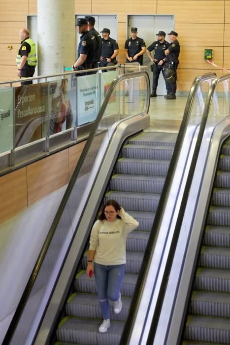 Dispositivo de seguridad en la Estación de Girona