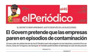 La portada de EL PERIÓDICO del 5 de abril de 2024