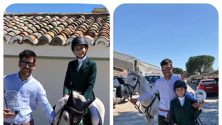 La joven amazona vilagarciana Candela Suárez repite triunfo en el Trofeo Infanta Elena de Ponis