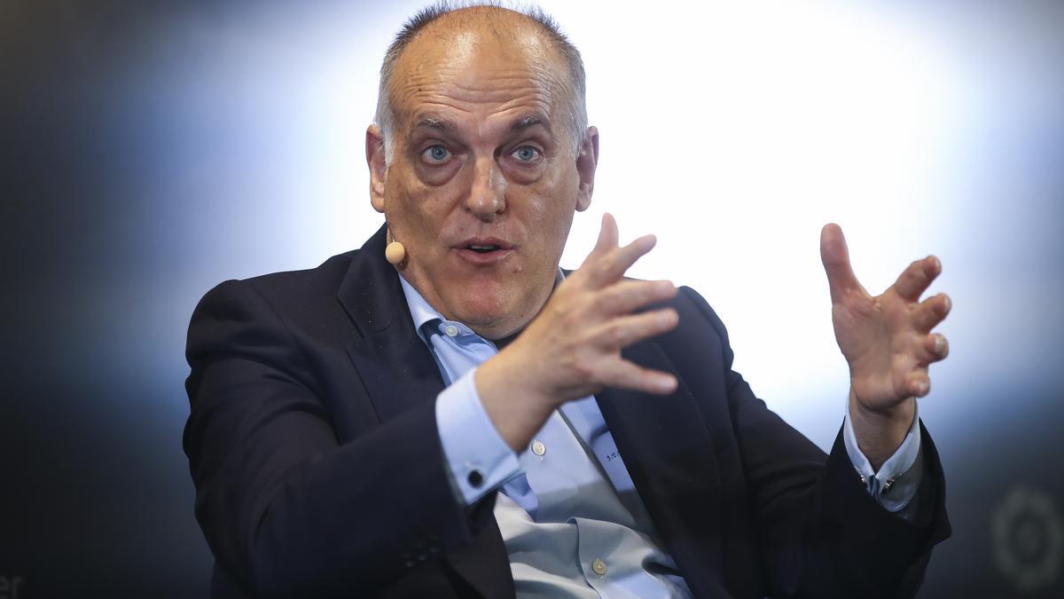 Rueda de prensa de Javier Tebas