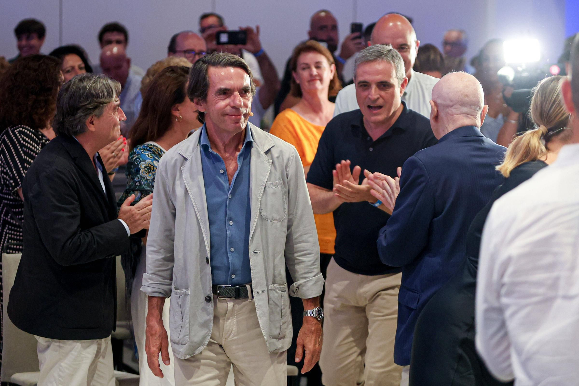 Aquí están las imágenes de José María Aznar en la Conferencia Política del PP de Ibiza