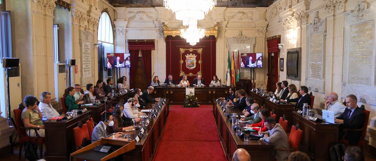 Encuentro de la delegación del BIE con el Consejo Social de la Ciudad de Málaga.