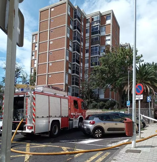 Incendio en una vivienda de Santa Cruz de Tenerife