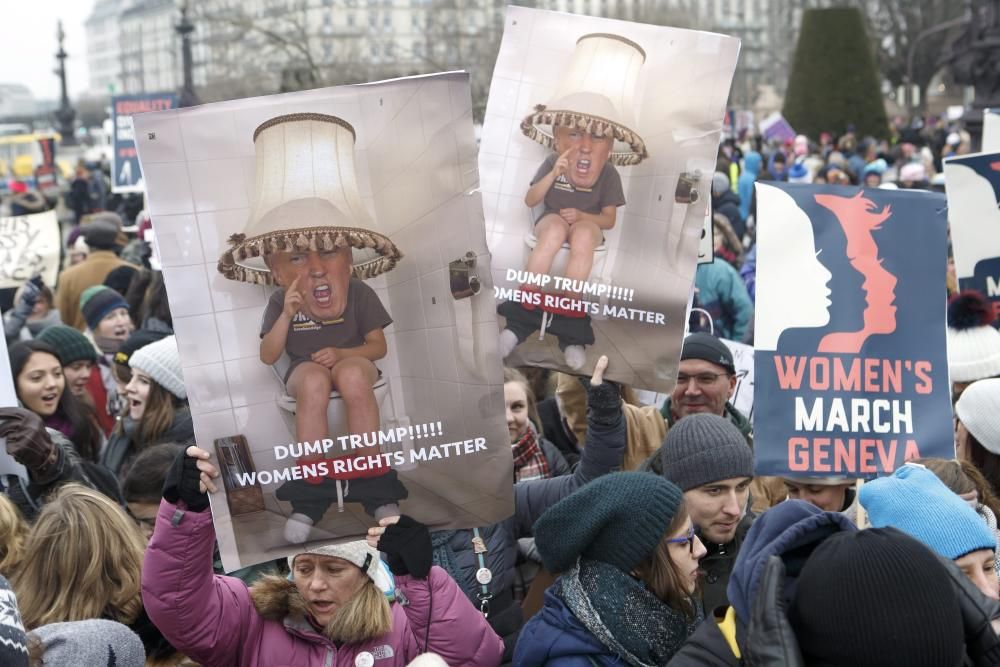 Protestas contra Donald Trump en Suiza