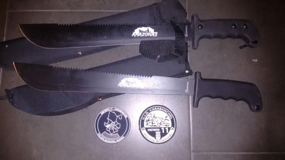 Detenidos cinco menores con machetes de hasta 52 centímetros en Madrid