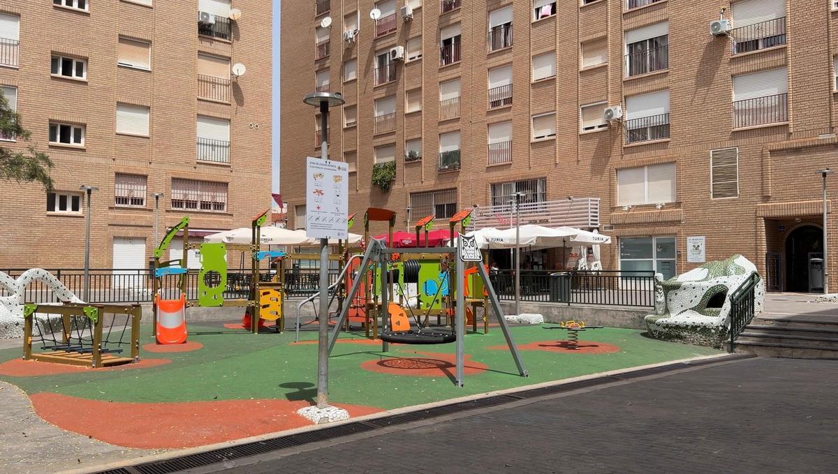 Parque infantil en Castelló