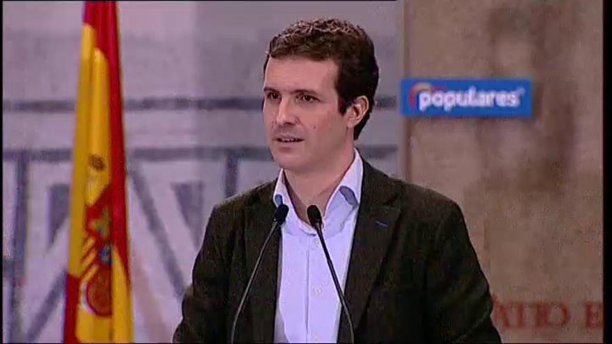 Casado acusa a la izquierda de iniciar una "campaña sucia" contra el PP