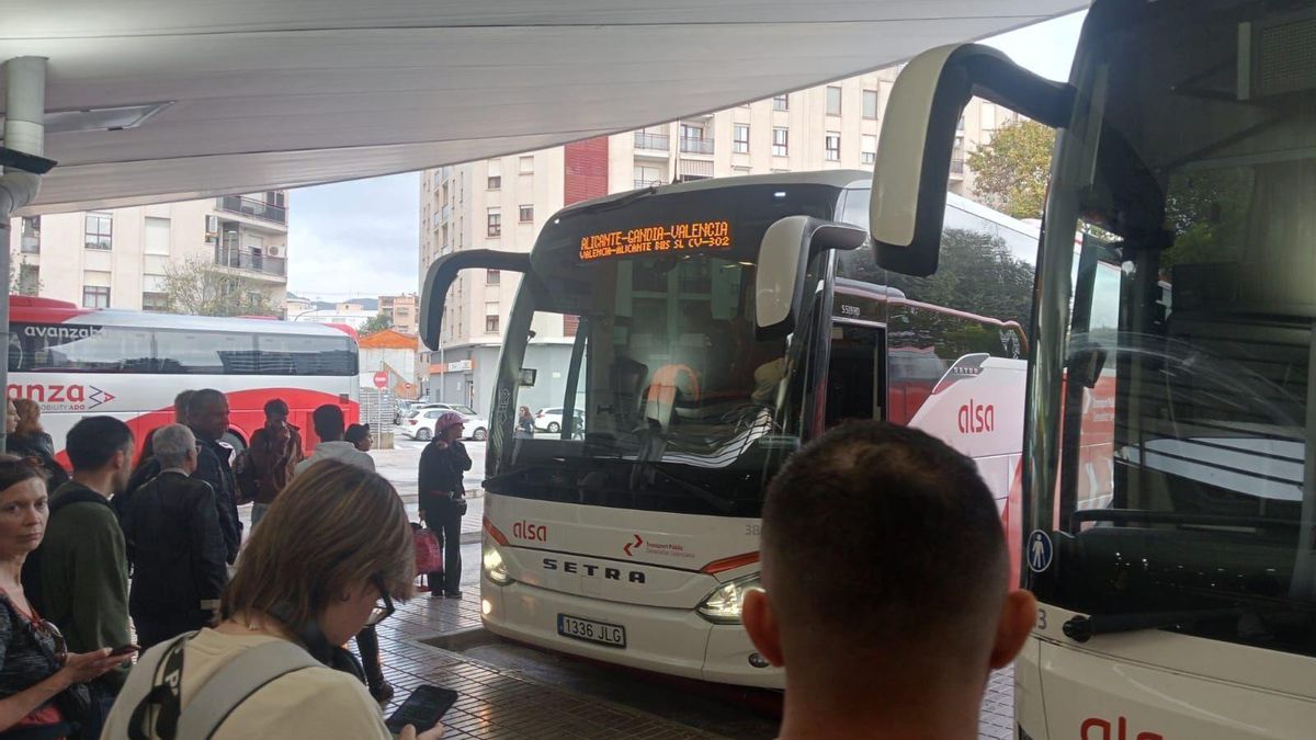 La estación de autobuses de Gandia, en una imagen de archivo.