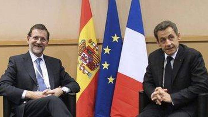 Rajoy recibe a Sarkozy en medio de nuevas incertidumbres económicas