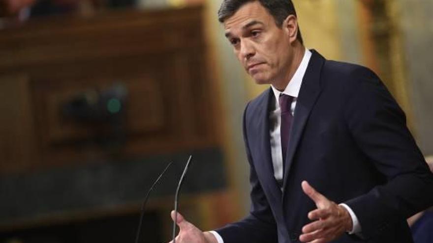 Pedro Sánchez va intervenir ahir al Congrés dels Diputats