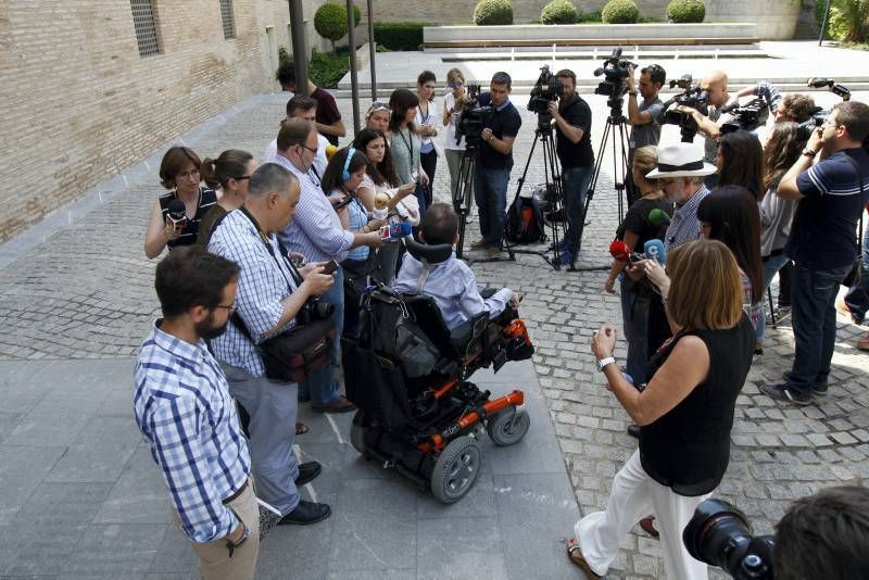 Fotogalería: Reunión de Lambán y Echenique