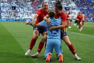 Fútbol en los Juegos Olímpicos: España - Colombia, en imágenes