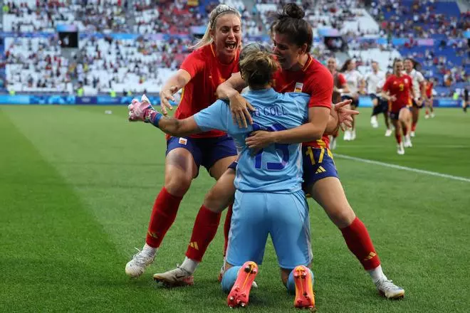 Fútbol en los Juegos Olímpicos: España - Colombia, en imágenes
