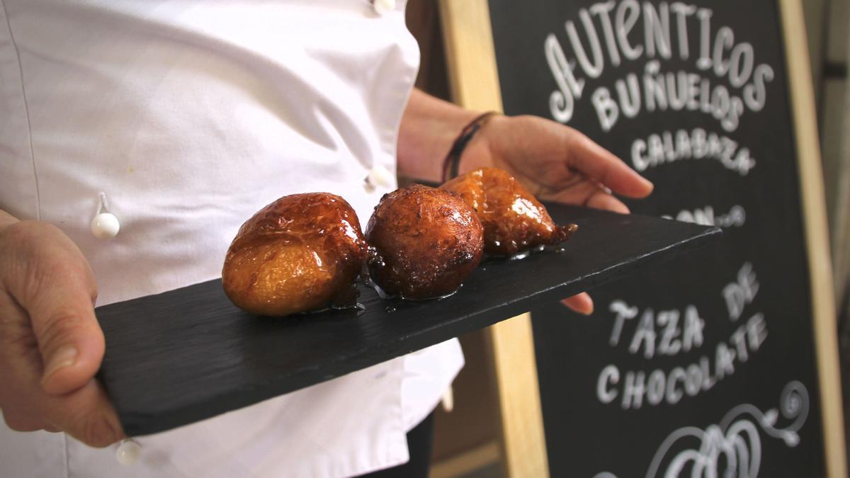 Buñuelos de calabaza en una imagen de archivo