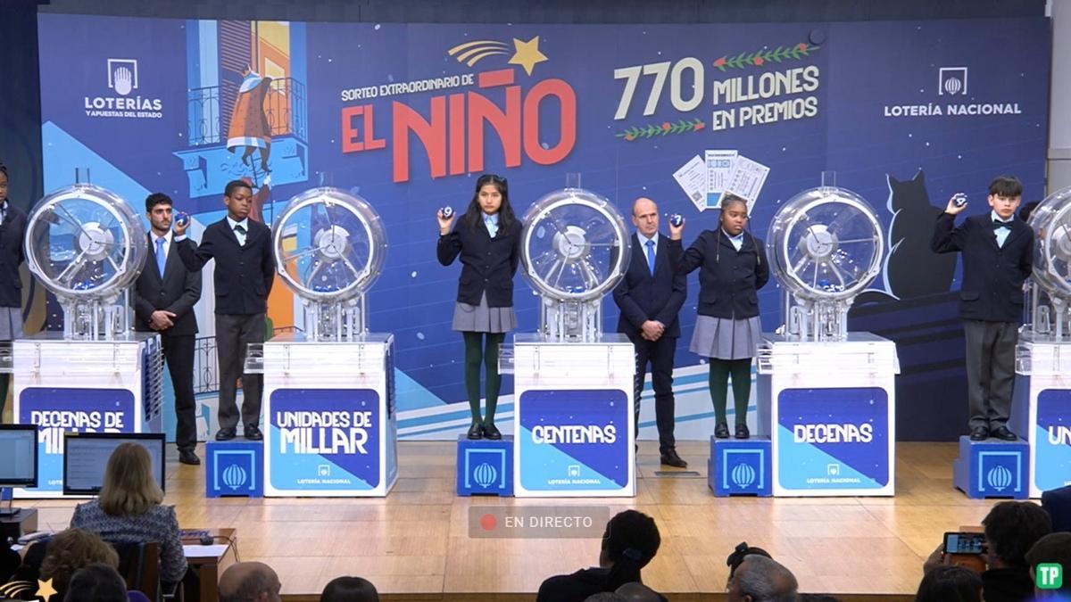 El 94974, primer premio de la Lotería del Niño 2024