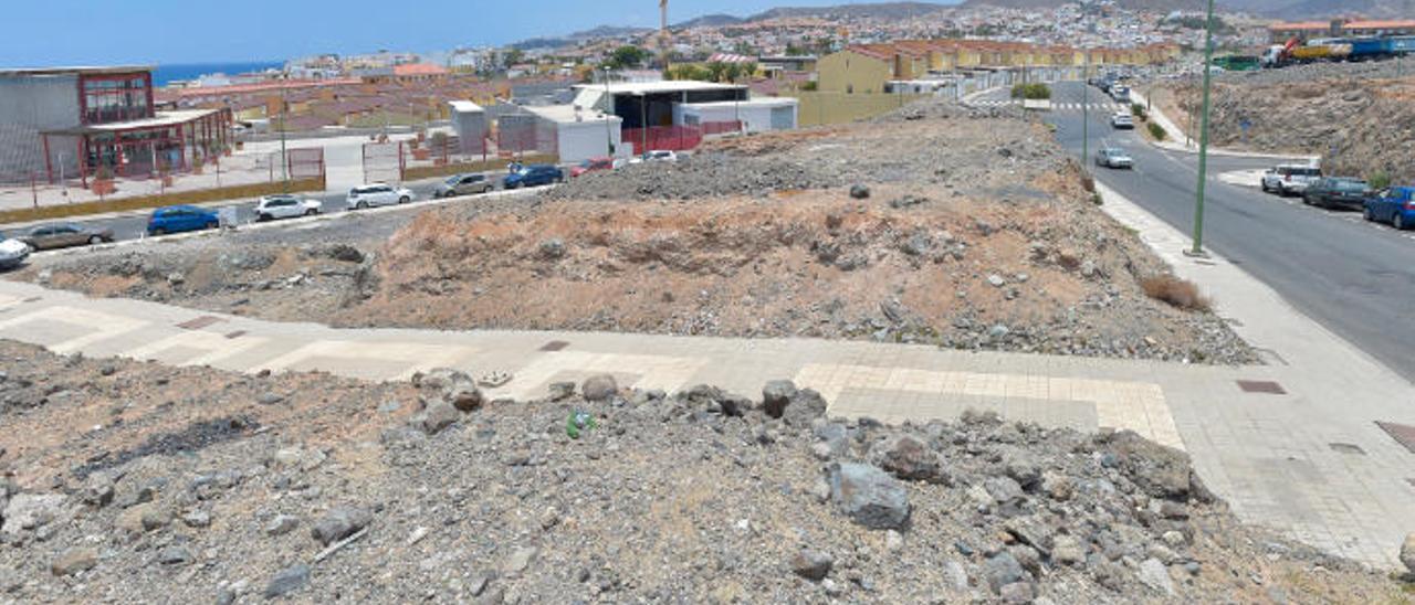 Terrenos de Lopesan en Loma de Pino Seco donde el Ayuntamiento quiere hacer viviendas sociales.