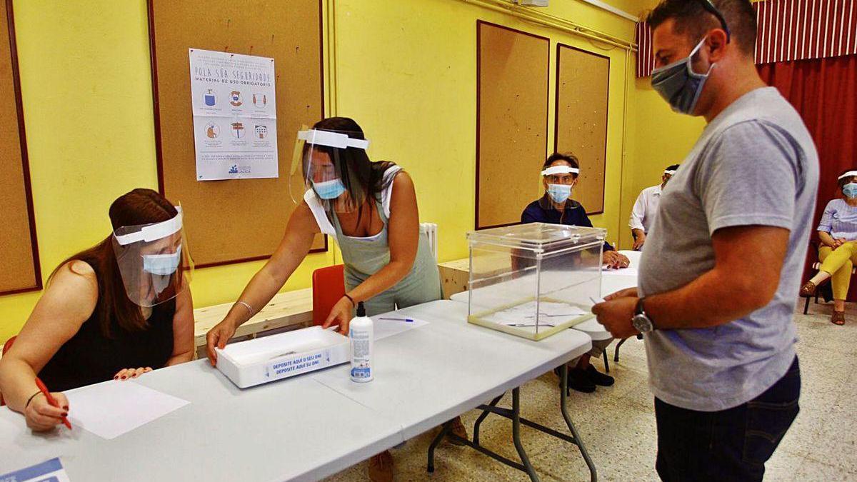 Simulacro electoral en Marín