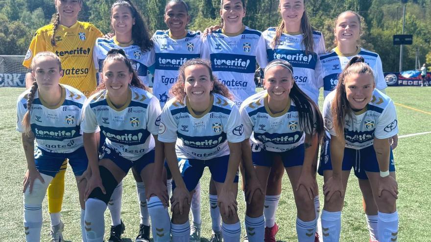 Alineación titular del Tenerife El Rosario en el partido de ayer.