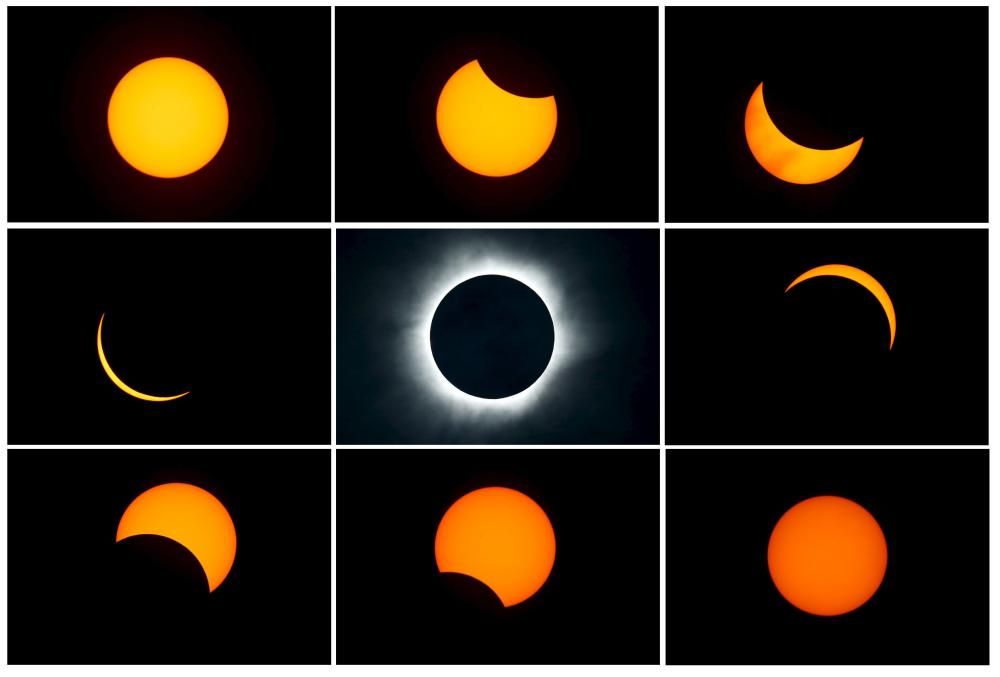 Las mejores imágenes del eclipse de Sol