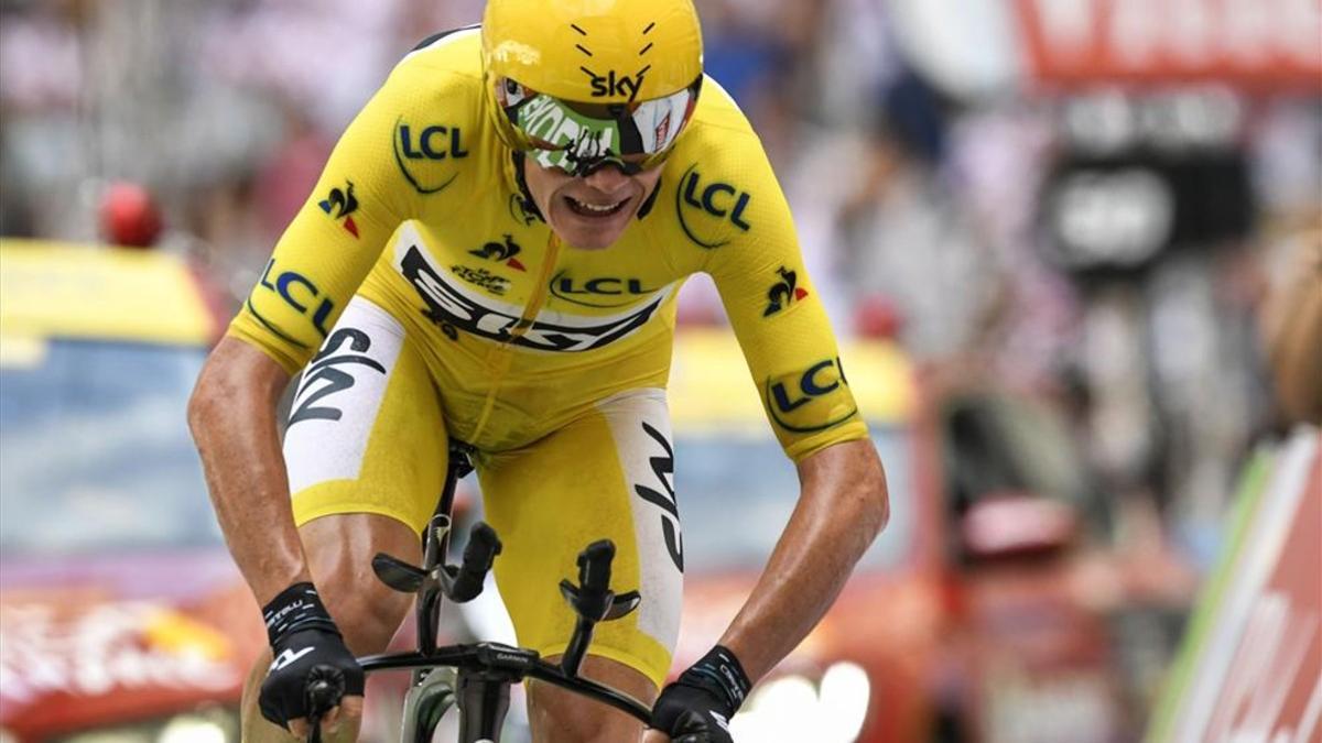 Froome, poco antes de entrar en el Estadio Velódromo de Marsella