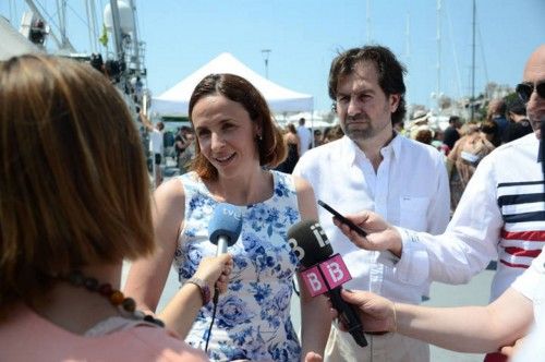 Besuch auf der "Rainbow Warrior" in Palma