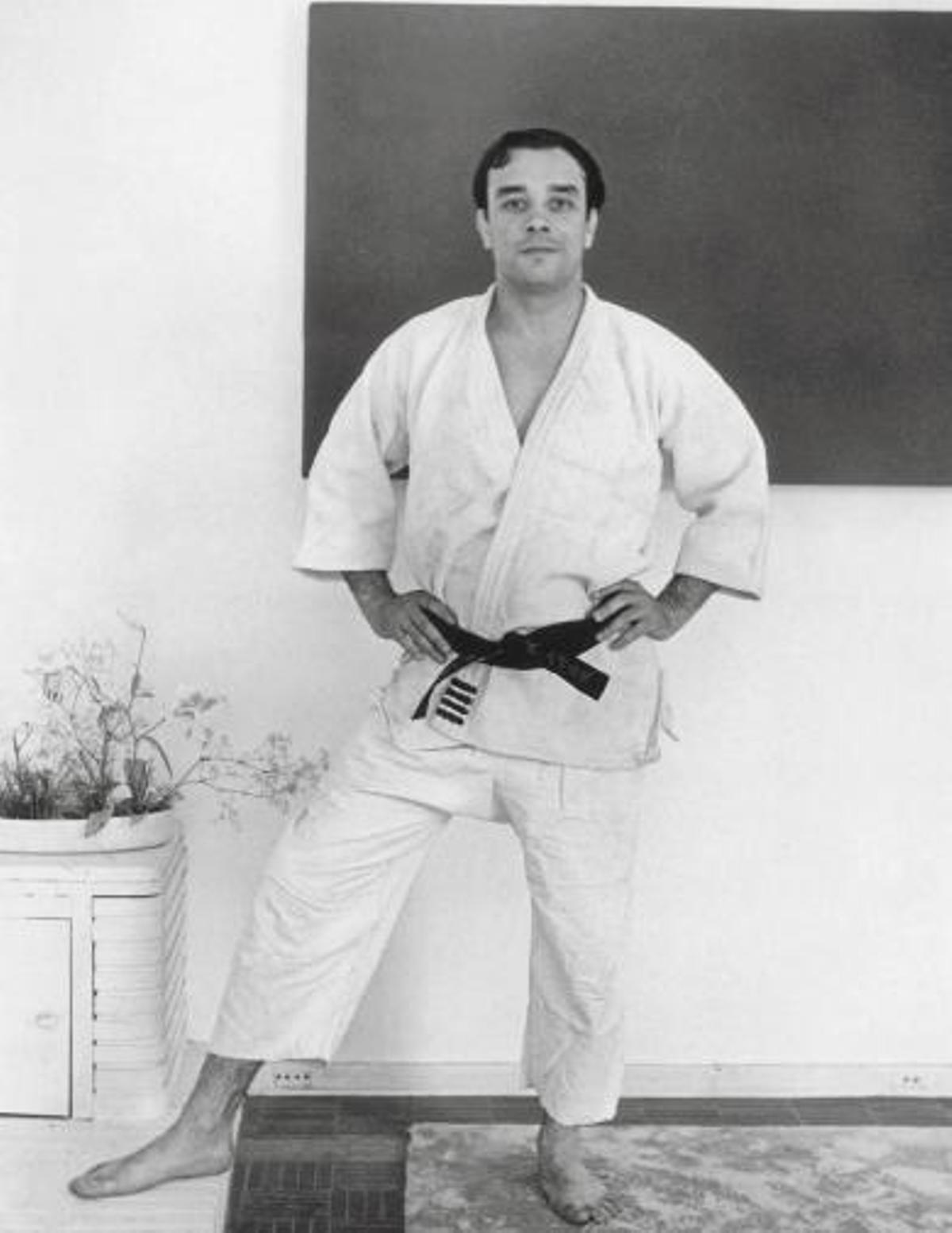 Porträt von Yves Klein im Judogi, 1959