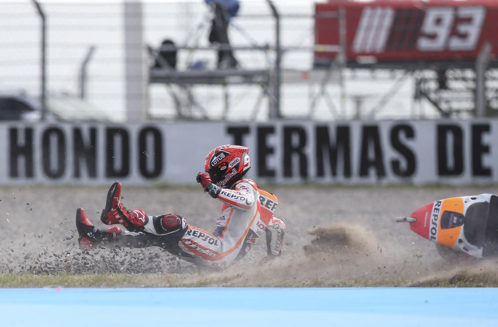 Las caídas del GP de Argentina de MotoGP