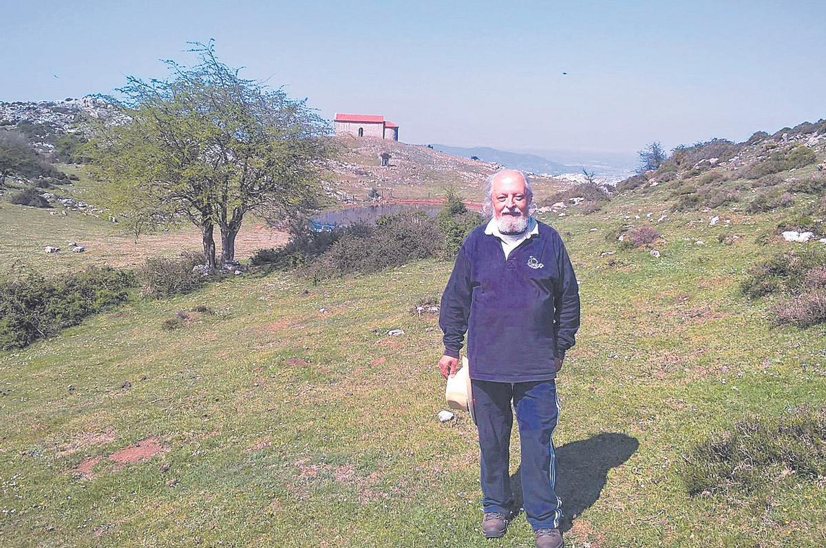 José Antonio García Santaclara, en el Monsacro en 2017