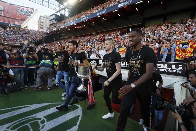 Celebración del Valencia CF campeón de Copa