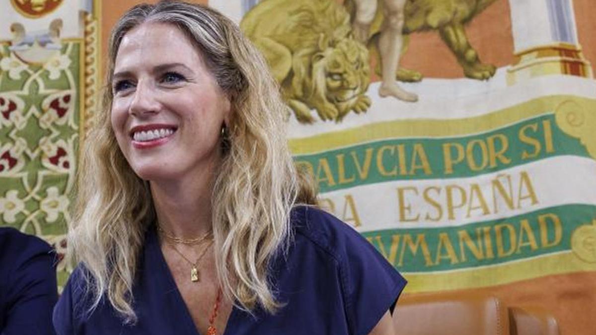 La nueva presidenta de la Mesa del Parlamento andaluz, Ana Mestre. | JULIO MUÑOZ / EFE