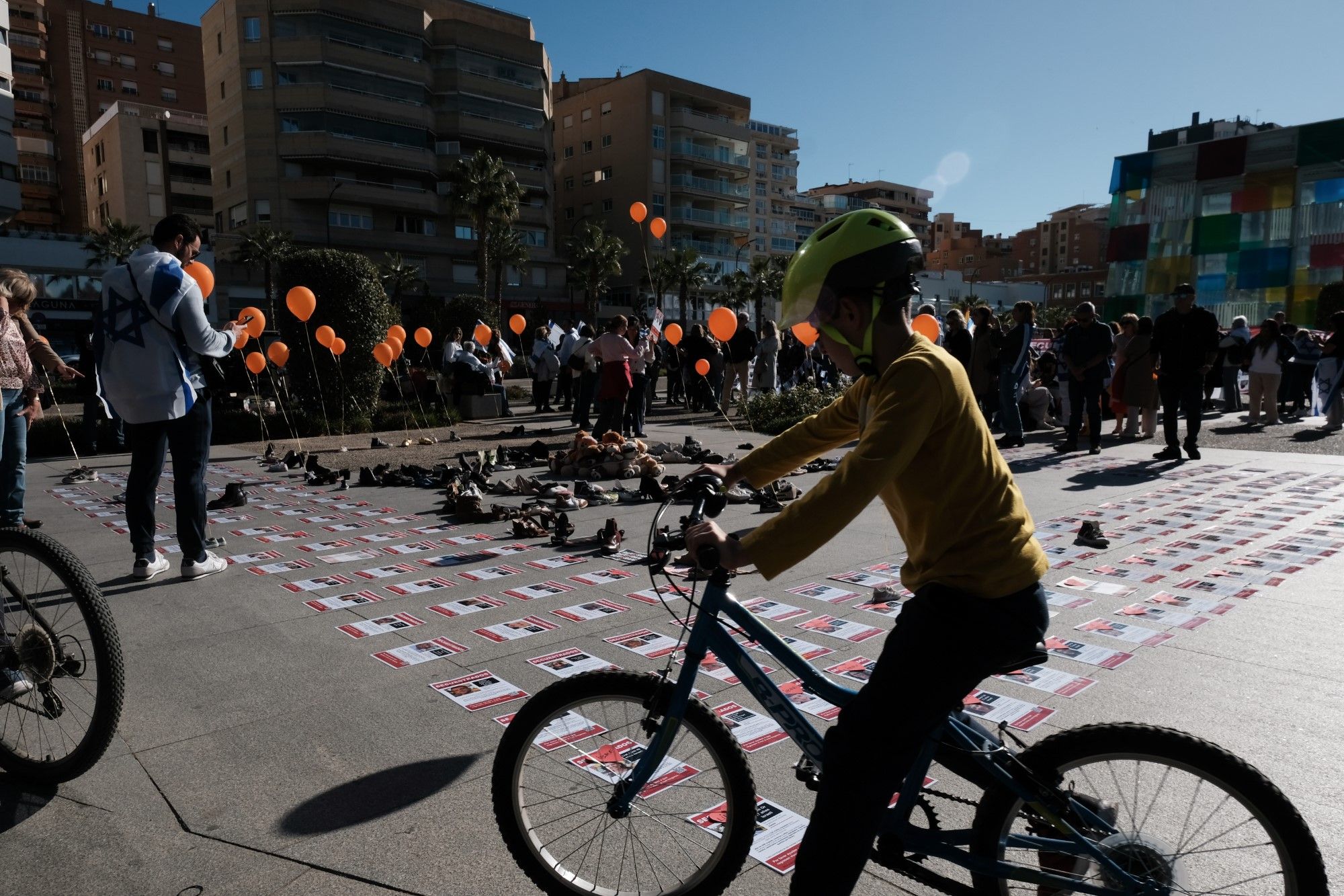 Manifestación de solidaridad con los rehenes secuestrados por Hamás