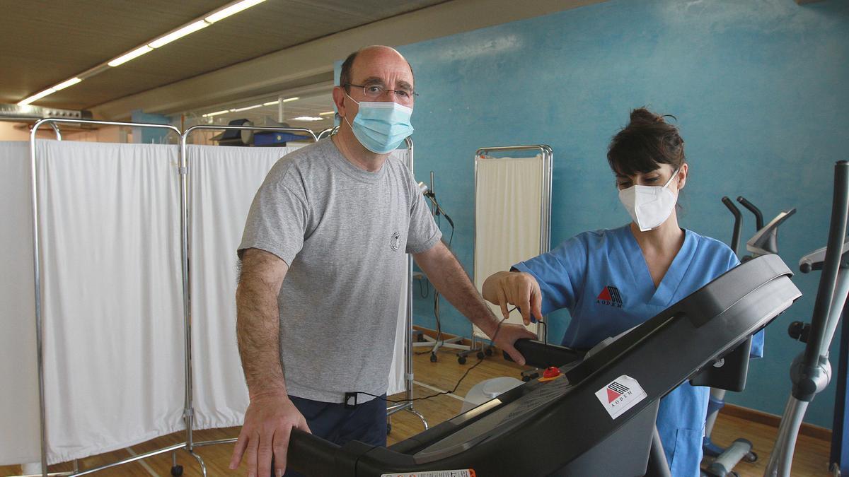 Benito Pereira y Antía en las instalaciones de AODEM. //IÑAKI OSORIO