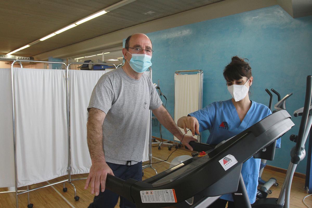 Benito Pereira y Antía en las instalaciones de AODEM. //IÑAKI OSORIO