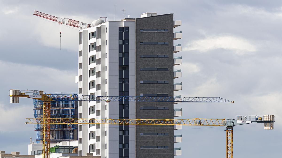 Viviendas en construcción.