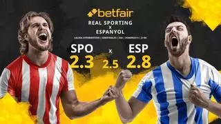 Real Sporting de Gijón vs. RCD Espanyol: horario, TV, estadísticas, clasificación y pronósticos