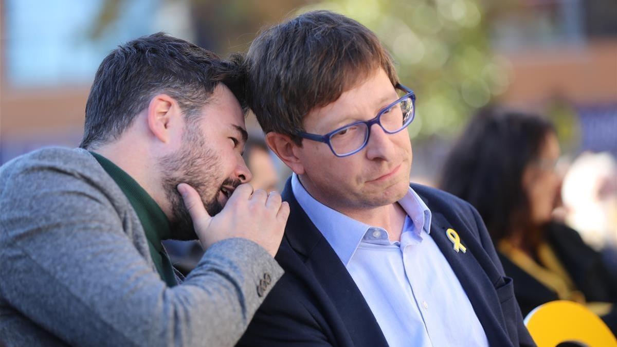 Gabriel Rufián y Carles Mundó