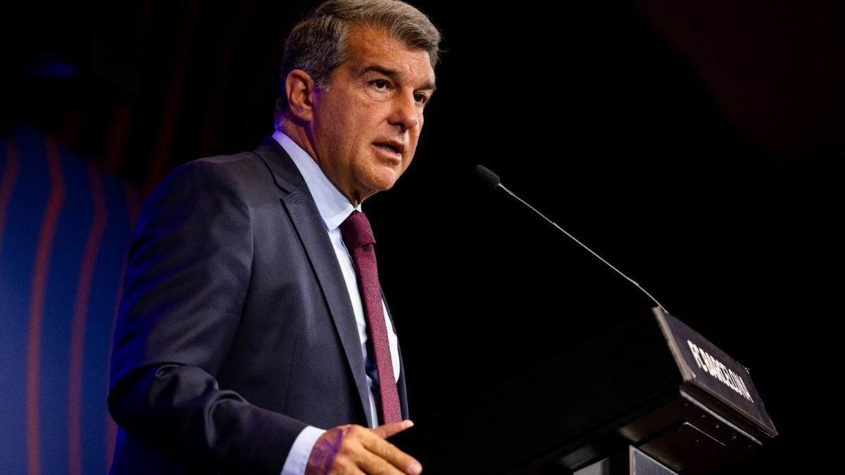 Laporta, en rueda de prensa
