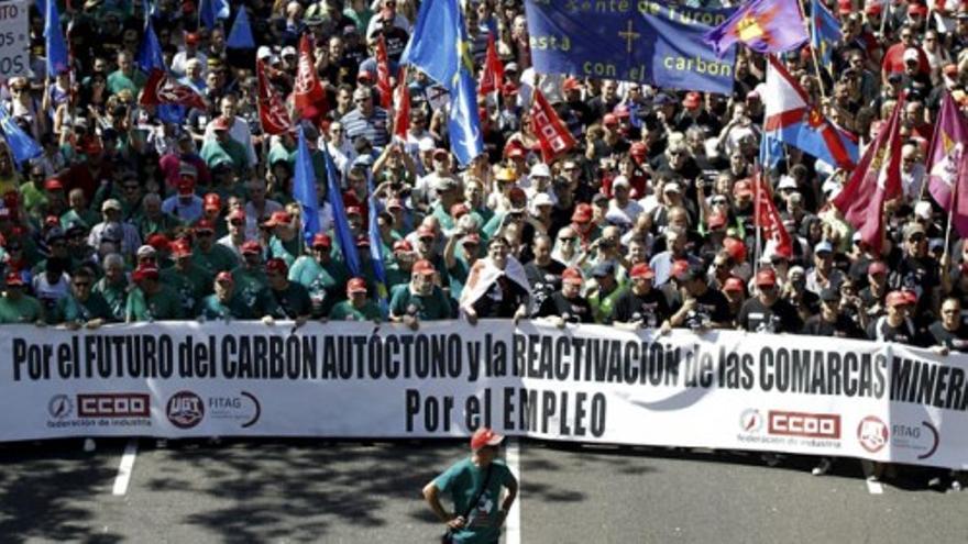 Madrid apoya la causa de los mineros