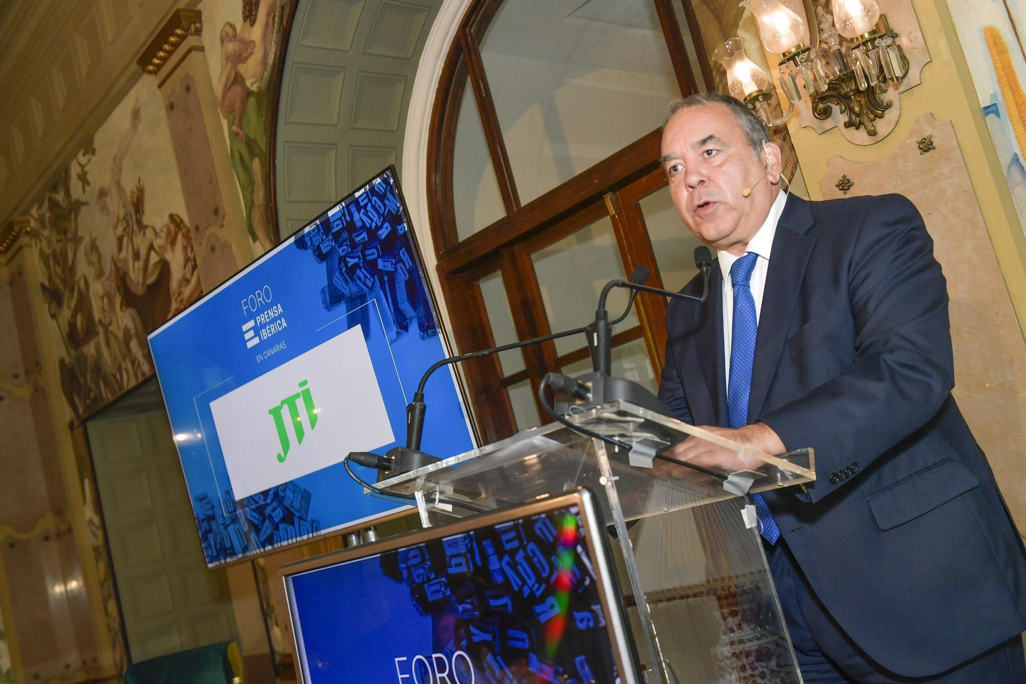 Román Rodríguez interviene en el Foro Prensa Ibérica con la conferencia 'Capaces de un futuro mejor'