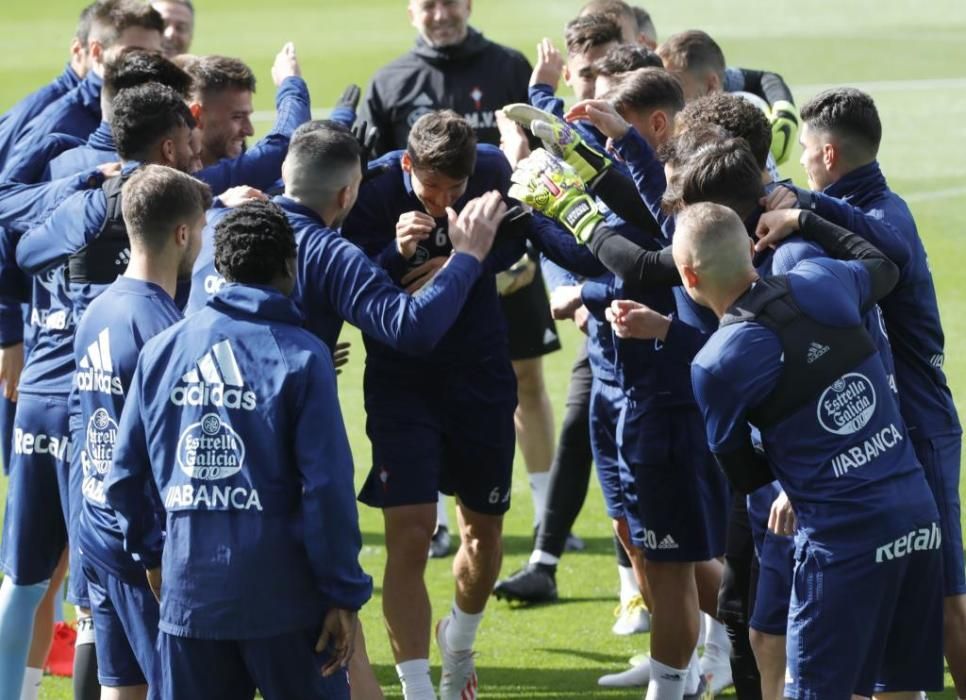 El Celta prepara en A Madroa el último encuentro de la temporada