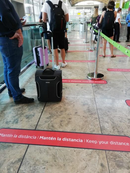 Medidas contra el covid-19 en el aeropuerto de Alicante-Elche