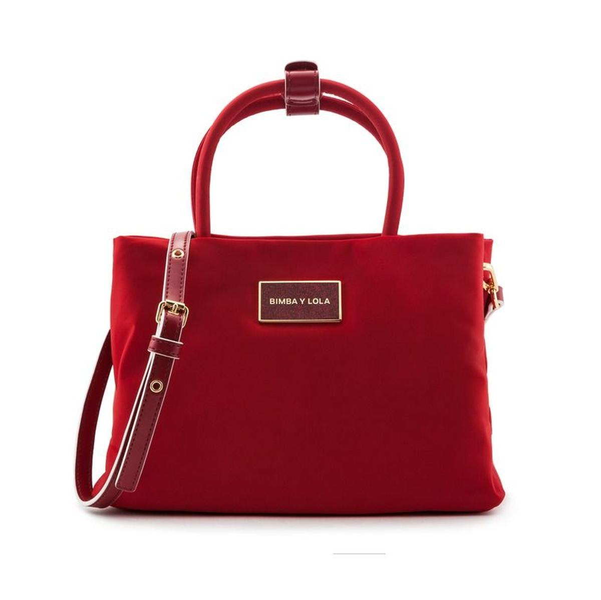 Bolsos Bimba y Lola en rebajas: mini tote rojo (58€)