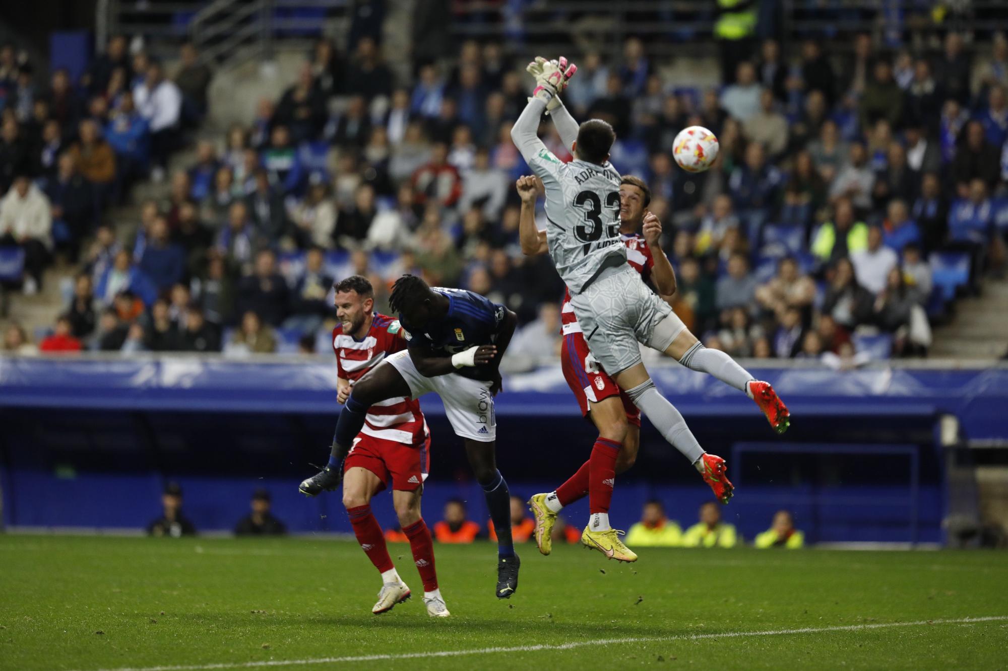 En imágenes: así fue la victoria copera del Oviedo ante el Granada