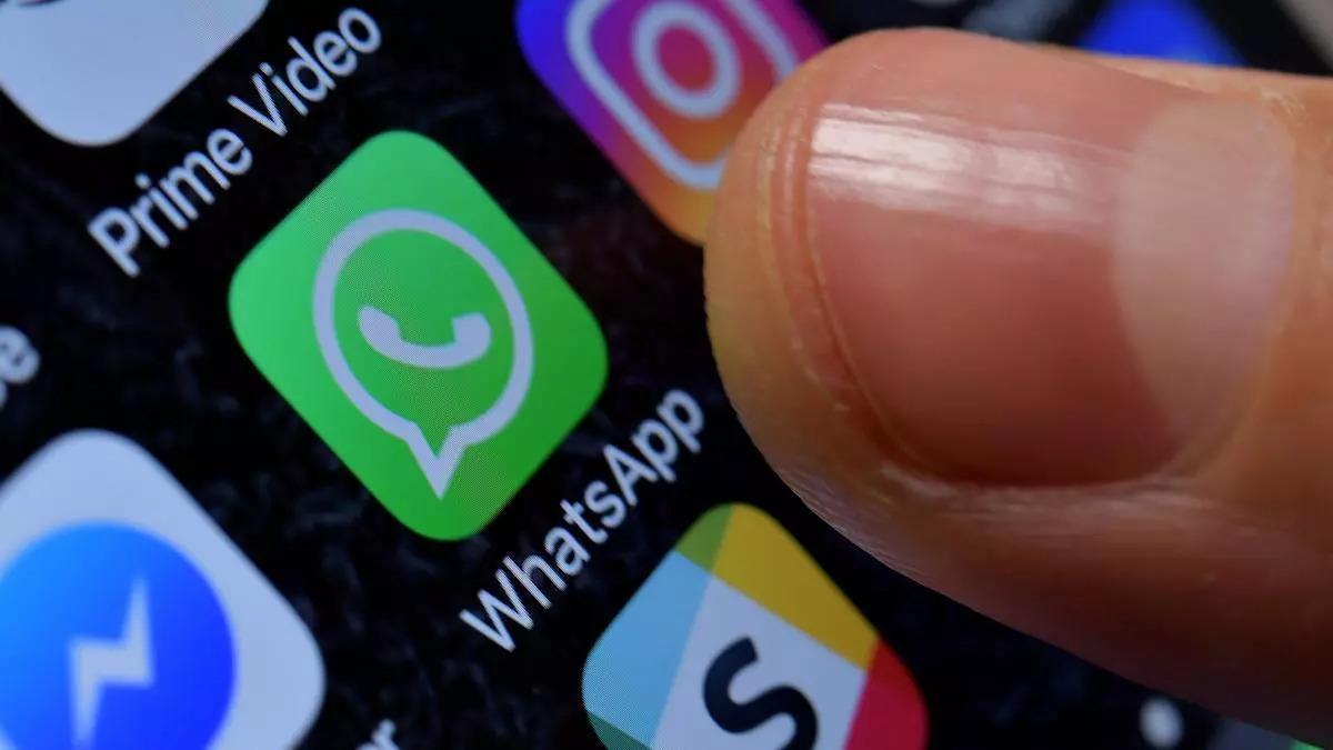 Logo de Whatsapp en un teléfono móvil